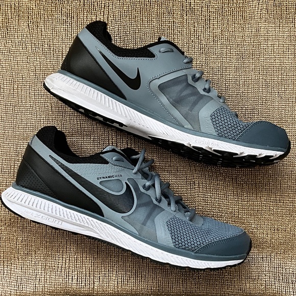 Nike Zoom Blueish Gray and Black Running Shoes - Picture 2 of 5